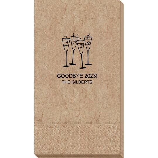 2024 New Years Glasses Bali Guest Towels